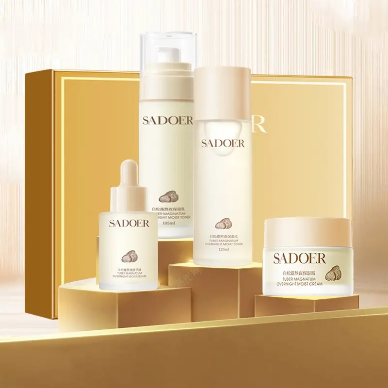 White Truffle Skincare Set - Overnight Hydrating & Firming Deep Hydration, 4-Piece Collection Skin Care Kit, Moisturizing Hydrating Kit, Glow Up Bundle, Skin Care Sets