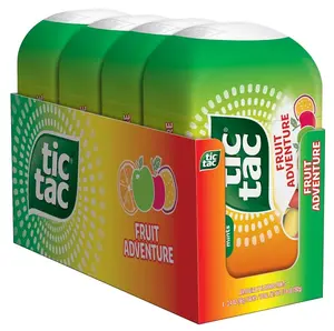 Tic Tac Fruit Adventure, On-the-Go Pocket-Sized Mints, 200 pieces, 4 Bottle Packs, 3.4 oz Each
