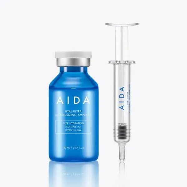 AIDA Hyal Ultra Moisturizing Ampoule 20ml | 7-Layer Hyaluronic Acid Hydrating Serum for Barrier Repair & Deep Moisture