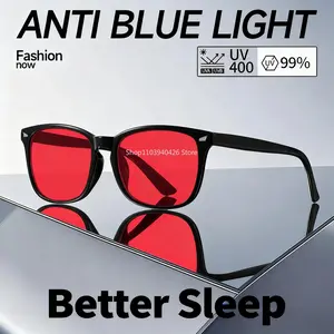 Red Lens Blue Light Blocking Glasses - Sleep & Eye Strain Relief
