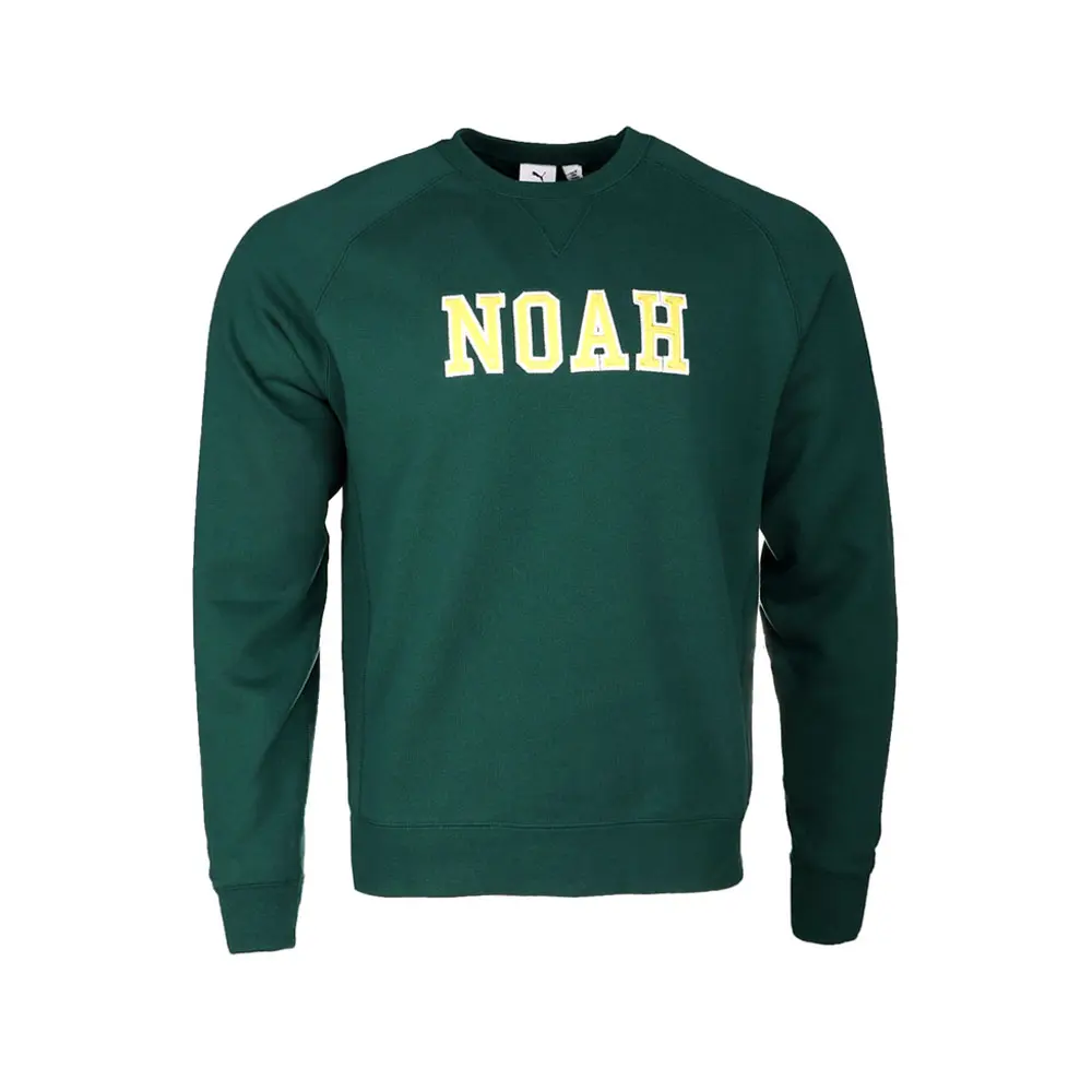 PUMA Mens X Noah Embroidered Crew Neck Sweatshirt Casual - Green