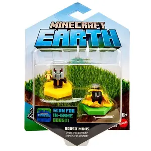 Minecraft Earth Undying Evoker & Snacking Rabbit Boost Minis Figures