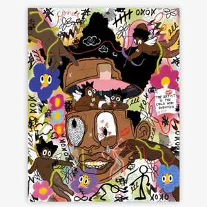 “!NTERL!NKED”XOXO~ZeekiPro 16x20 Art Print