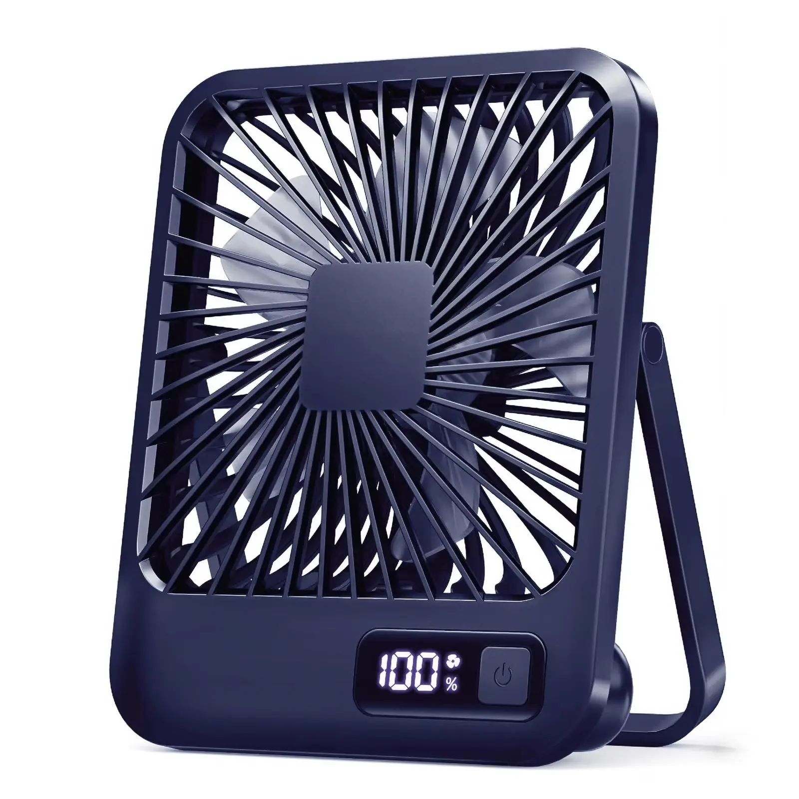 Rechargeable Folding Desk Fan – 5 Speeds, Quiet & Portable