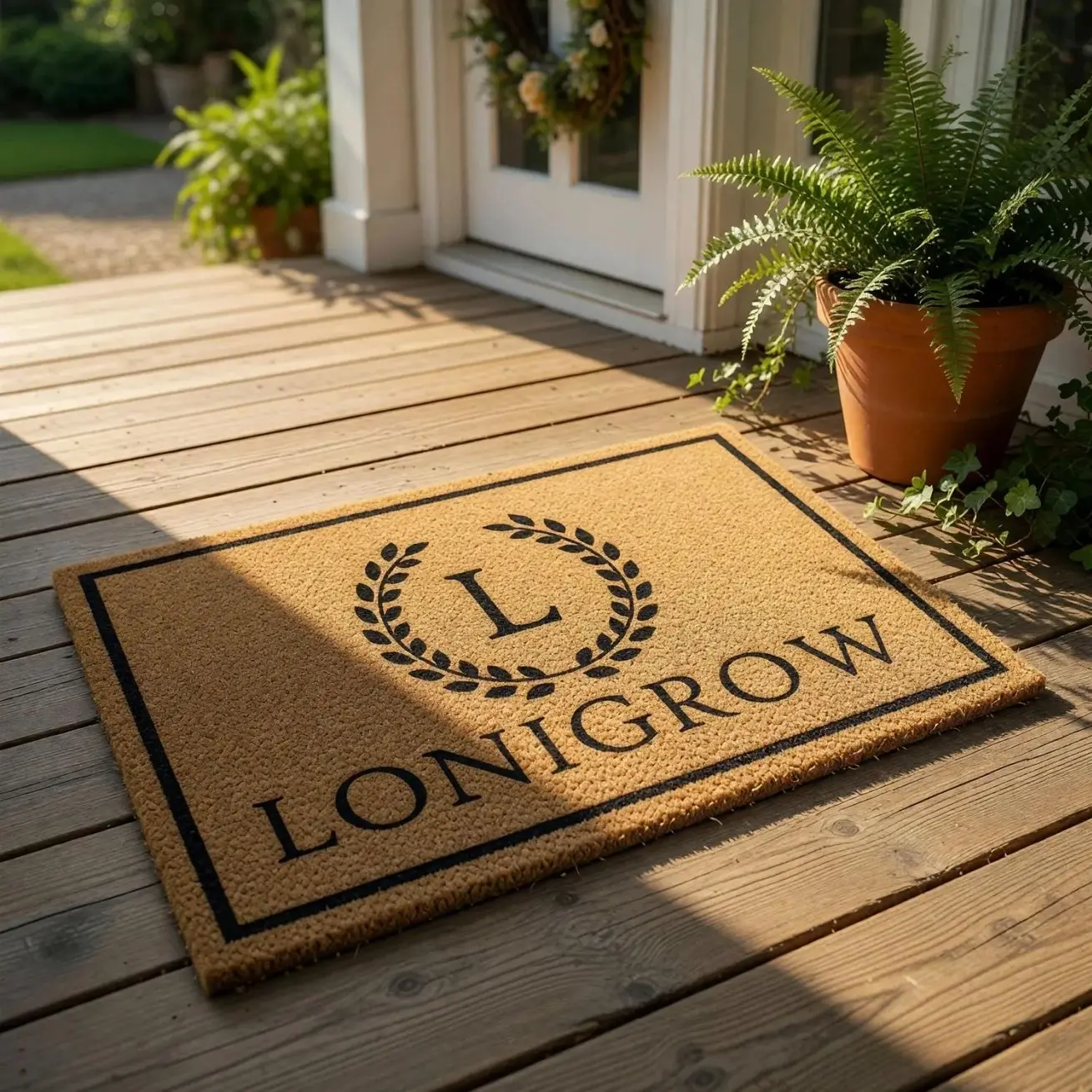 Personalized Monogram Doormat, Custom Family Name Welcome Mat, Initial Door Mat, Housewarming Gift, Wedding Gift, New Home Decor Item