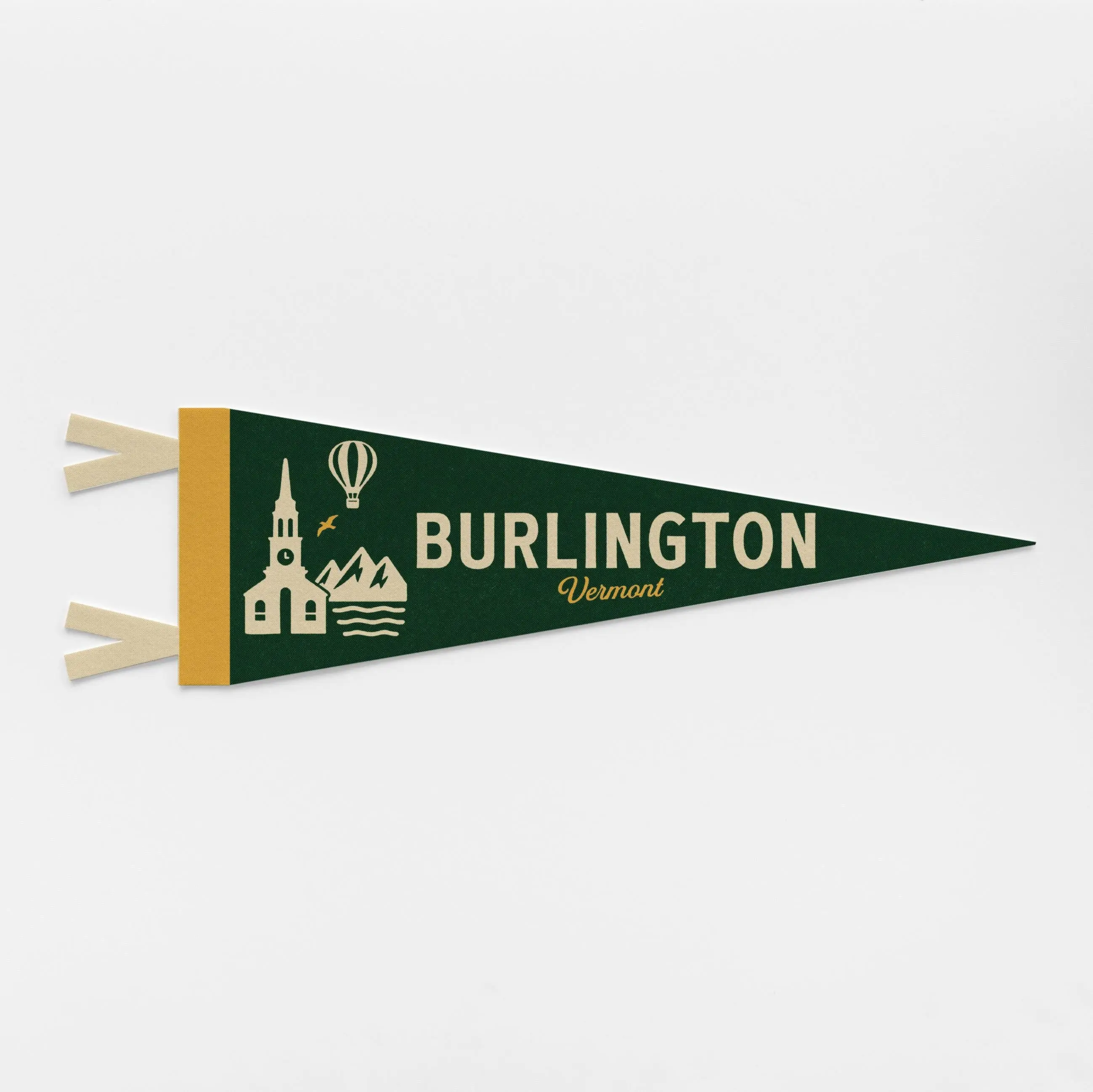 Burlington Vermont Felt Pennant