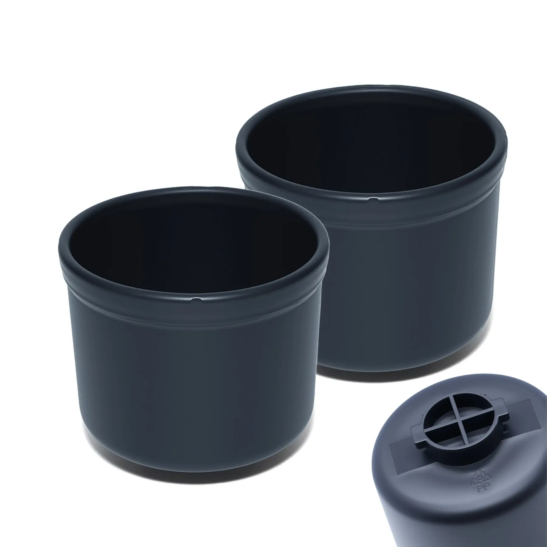 Set of 2 Easy Install PP Plastic Car Seat Cup Holder Replacements - Injection Molded OEM Quality, Exact/Generic Fit for Safety 1st EverFit/Grow and Go, Maxi-COSI Pria, Cosco All-in-One (Models C6577, C6474), Drink Holders, C6577 Fit