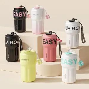 【The Pop Series】GOOM | 18oz Spill Proof Tumbler with Lid and Straw, 18/10 Stainless Steel, with Flip Lid and Straw Mouth Rotary Lock