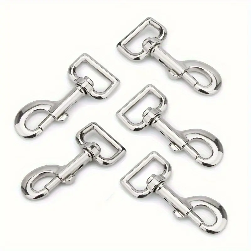 10 Pack Heavy Duty Industrial Swivel Snap Hooks - 360 Degree Rotating Metal Buckle, Suitable for Dog Leashes, Backpacks, Ropes And Luggage - Multi-Directional Secure Connection, Durable Metal Structure