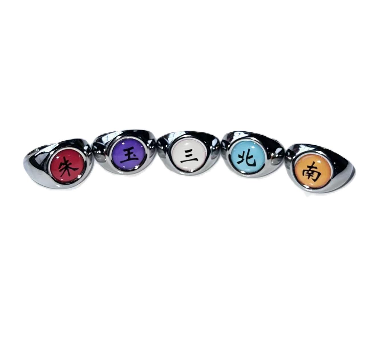 Naruto Akatsuki Silver Ring Set as a fan gift for friends featuring a high-end stylish and personalized look