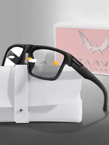 Fashion Photochromic Glasses with Case and Gift Box, Unisex Design for Outdoor Sports, Driving, Fishing, Running, Travel, Beach, Vacation