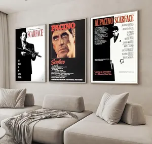Set-3 Scarface Movie Posters | Unframe Prints | Home Wall Decor | Gift Option
