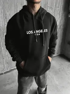 Men's Graphic Long Sleeve Fitted Sweater & Joggers, Spring Fall Urban Style, Comfortable Daily Wear, Trendy Menswear