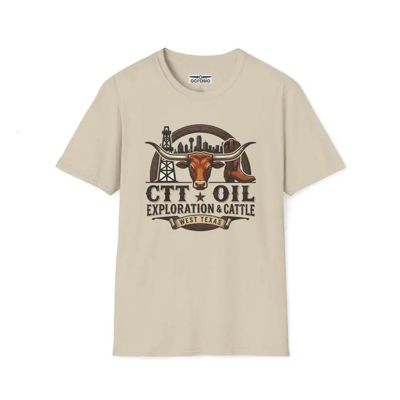 CTT Oil Exploration & Cattle Shirt Landman Inspired Western Oil & Cattle Shirt Texas Workwear Style