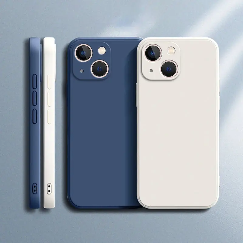Square Liquid Silicone Phone Cover - Luxury Camera Protection Accessory for iPhone 11,12,12 mini,13,13 mini,14,14 Plus,14 Pro Max - Protective Cellphone Accessory, Accessories