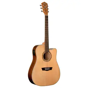 Washburn WD7SCE Harvest Dreadnought Cutaway Acoustic Guitar (Natural) *USA Small Business*