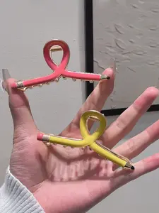 Fashionable hair claws, flat claw clips for the back of school season, pencil shaped hair claws, suitable for daily wear, vacation and dating occasions, and also a surprising and exquisite small gift