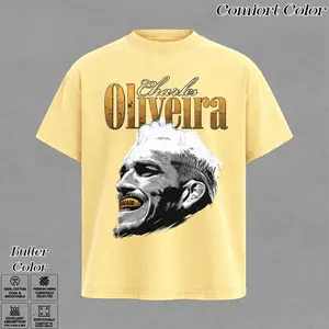 Charles Oliveira UFC 326 Champion T-Shirt, Lightweight Do Bronx Vintage Tee, Cotton Menswear MMA Shirt, Crew Neck Summer T-Shirt, Streetwear Outfit, Gift for Men & Women.