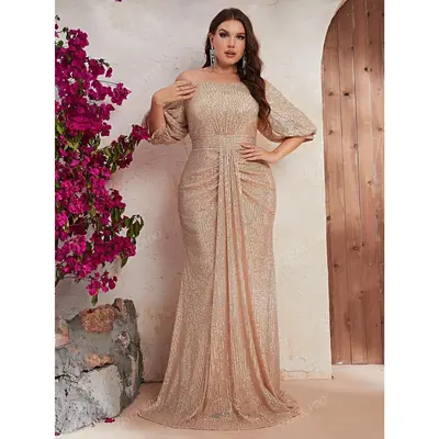 Plus Size Formal Dress Champagne Color - TikTok Shop Plus Size Formal Dress Champagne Color - TikTok Shop