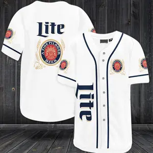 Lite A Fine Pilsner Beer Baseball Jersey White Unisex Jersey Shirt