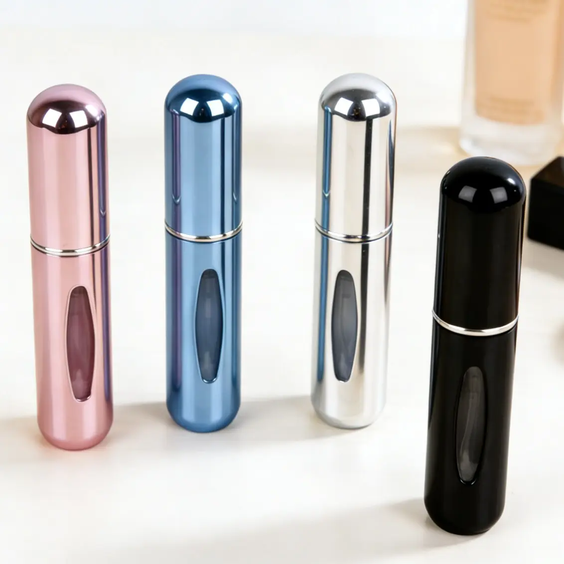 1pc Blue+1pc Silver+1pc Black+1pc Pink