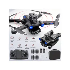 GPS Drone With 4K Camera For Adults Beginner, Ult-Long Flight Time, Optical Flow, 5G Transmission Foldable FPV RC Quadcopter With Brushless Motors, No Obstacle Avoidance, GPS Auto Return Home, Intelligent Follow Me, Include 2 Batteries And Handbag