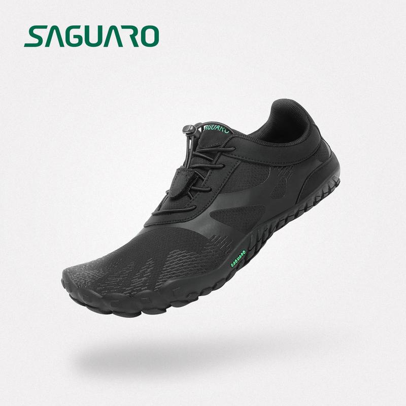 Saguaro Vitality III - Men's and Women's Khkai/Black/Yellow Barefoot Shoes Flat Heel Ground zero contact Runner  Sneakers men sneakers Casual Comfortable Outdoorfun