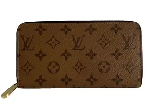Pre-owned Louis Vuitton Canvas Small Leather Goods Zippy wallet monogram reverse 293
