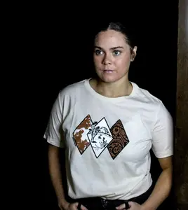 Cactus Cowhide Cowgirl tee