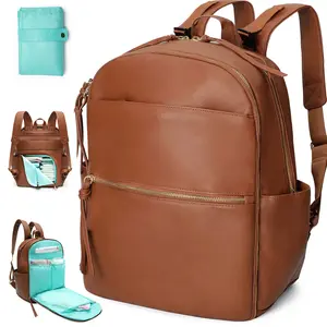 Miss Fong x MOMINSIDE Diaper Bag, Large Capacity Carry-On Travel Backpack Carry Luggage, with a Free Changing Pad, Stroller Bag Diaper Bags, Baby Shower Gift For Newborn Infant Pregnancy Christmas Holiday Gift