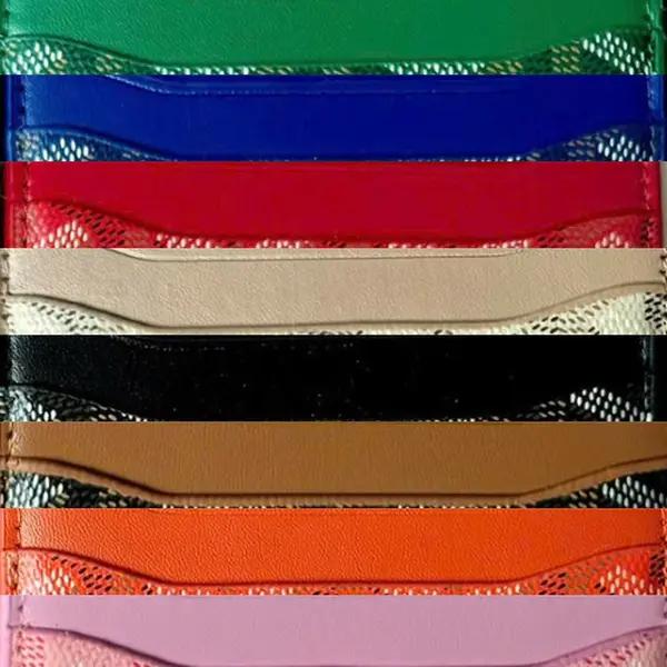 Vibrant Luxury G0y@rD Card Holder Premium Leather Compact Wallet with Spacious Slots for Credit ID and Business Cards Perfect for Men's Fashion. Luxury Minimalist Cardholder – Stylish & Functional for Daily Use