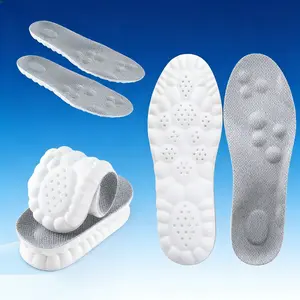 Cloud Insoles for Men and Women - 4D Technology Insole,Sports Shoes Insoles,Keeps feet balanced and upright,One size fits most, adjustable by cutting along the curling line.- U-Shaped Memory Foam Insoles