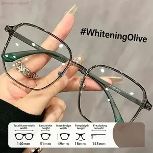 2026 Women's Oversized Blue Light Glasses Frames, Premium blue light blocking lenses with face slimming flattering design, prescription ready eyeglasses, ideal for makeup-free look, office work, daily casual wear and indoor leisure occasions