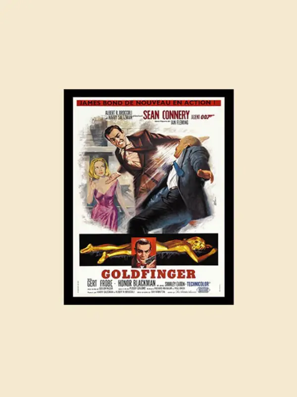 James Bond Goldfinger Poster Finest Framing