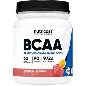 Nutricost BCAA Powder 2:1:1 (Raspberry Lemonade, 90 Servings)