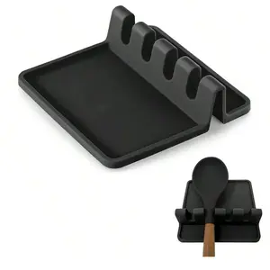 Silicone Kitchen Organizer Mat, Heat Resistant Utensil Holder, Drip Tray, Spoon Rest, Storage Rack, Silicone Dining Accessories