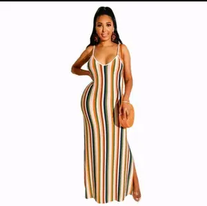 Striped Printed Dress