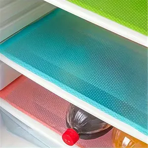 4-piece high-quality refrigerator liner - customizable cabinets and table mats, washable, waterproof, oil resistant, keep kitchen clean - durable, slip resistant, suitable for shelves, refrigerators, and cabinets