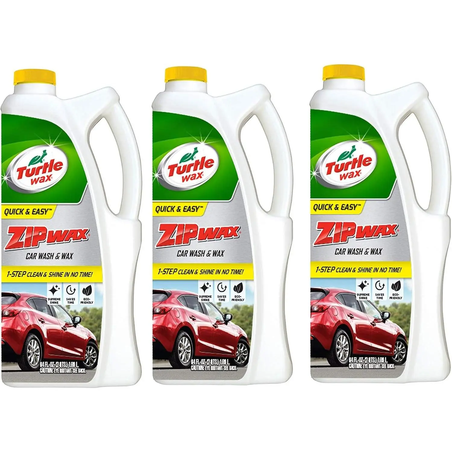 T-79 Zip Wax Liquid Car Wash and Wax. 64 oz. - 3 Pack
