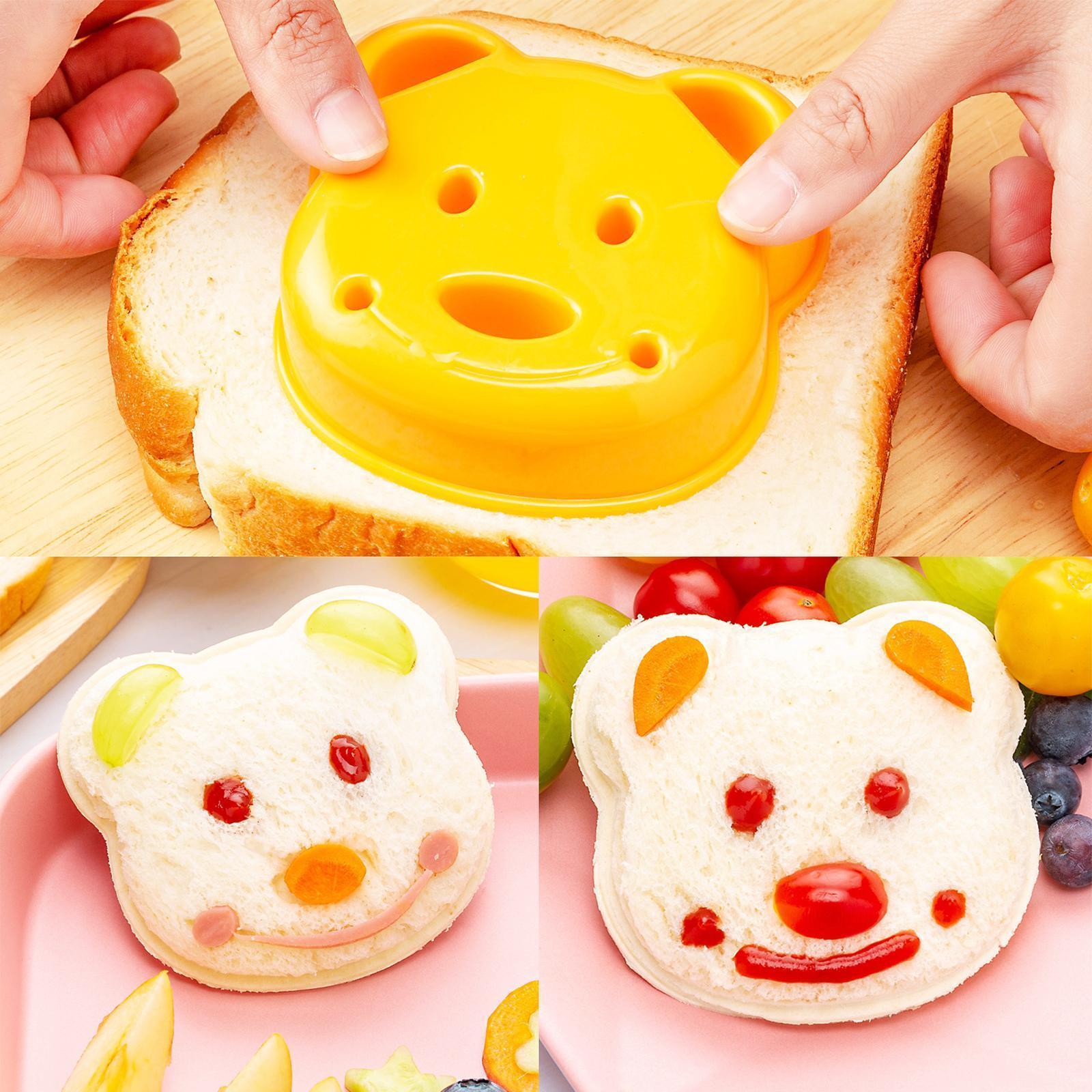 48Pcs Kids Sandwich Cutter Set Fun Animal Dinosaur Heart Flower Shape Toast Bread Mold Food Shaper Tool Kit For Bento Box Lunch Box Breakfast DIY Baking Decoration For Home Picnic Travel
