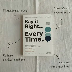 Say It Right, Every Time – Stop Overthinking, Speak with Confidence & Master Real-Life Conversations