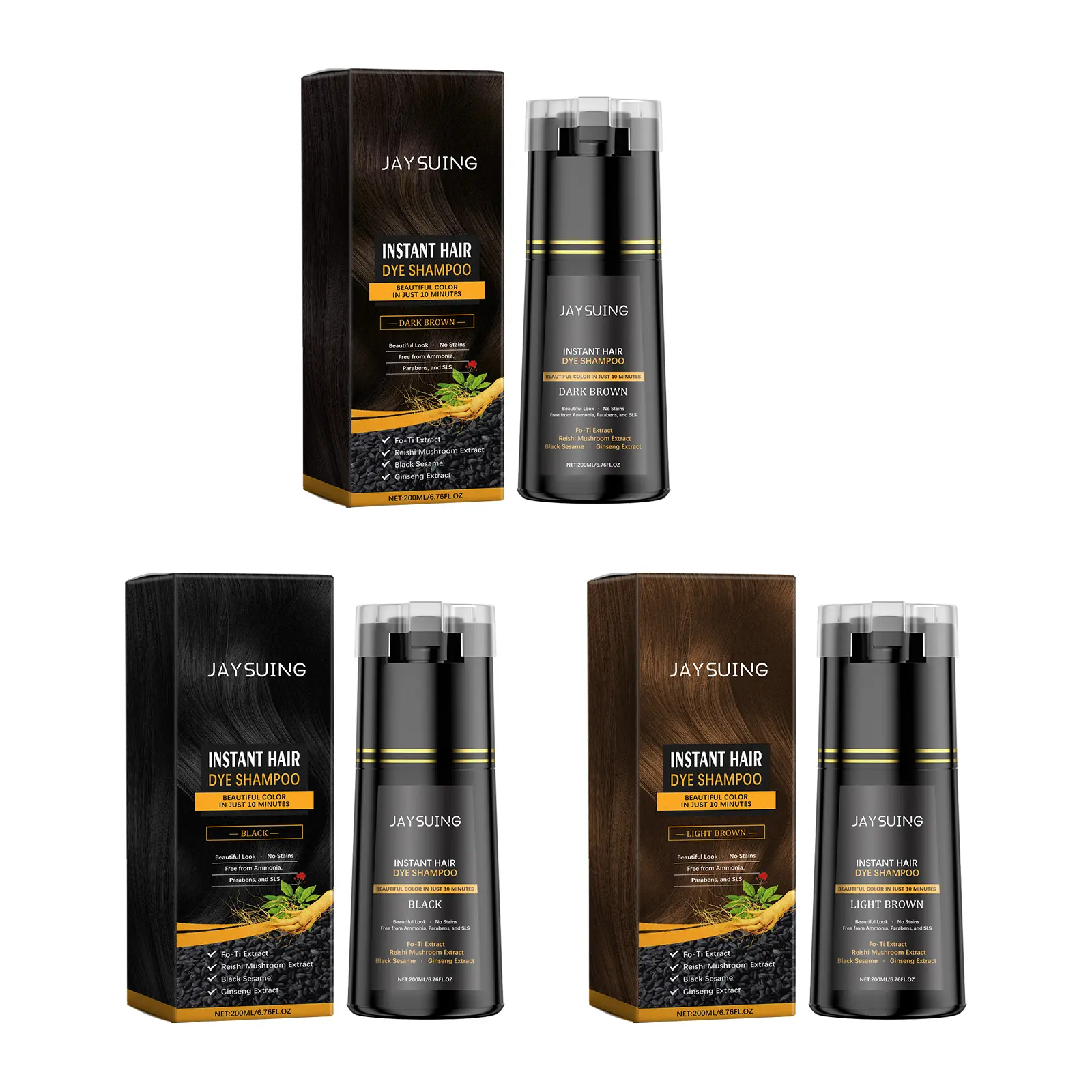 Instant Hair Dye Shampoo Hair Care Shampoo, Plant Extract Care Diy Trend, Color-Changing, Smooth And Coloring Shampoo, Haircare, Cleansing