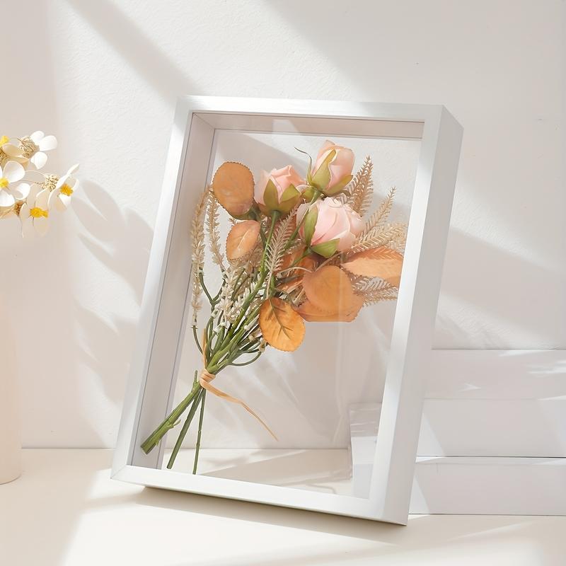 3D Hollow Dried Flower Frame, DIY Wall Hanging Specimen Box, Rose Display Frame, Painting Frame, Storage Flower Frame, Valentine's Day Gift