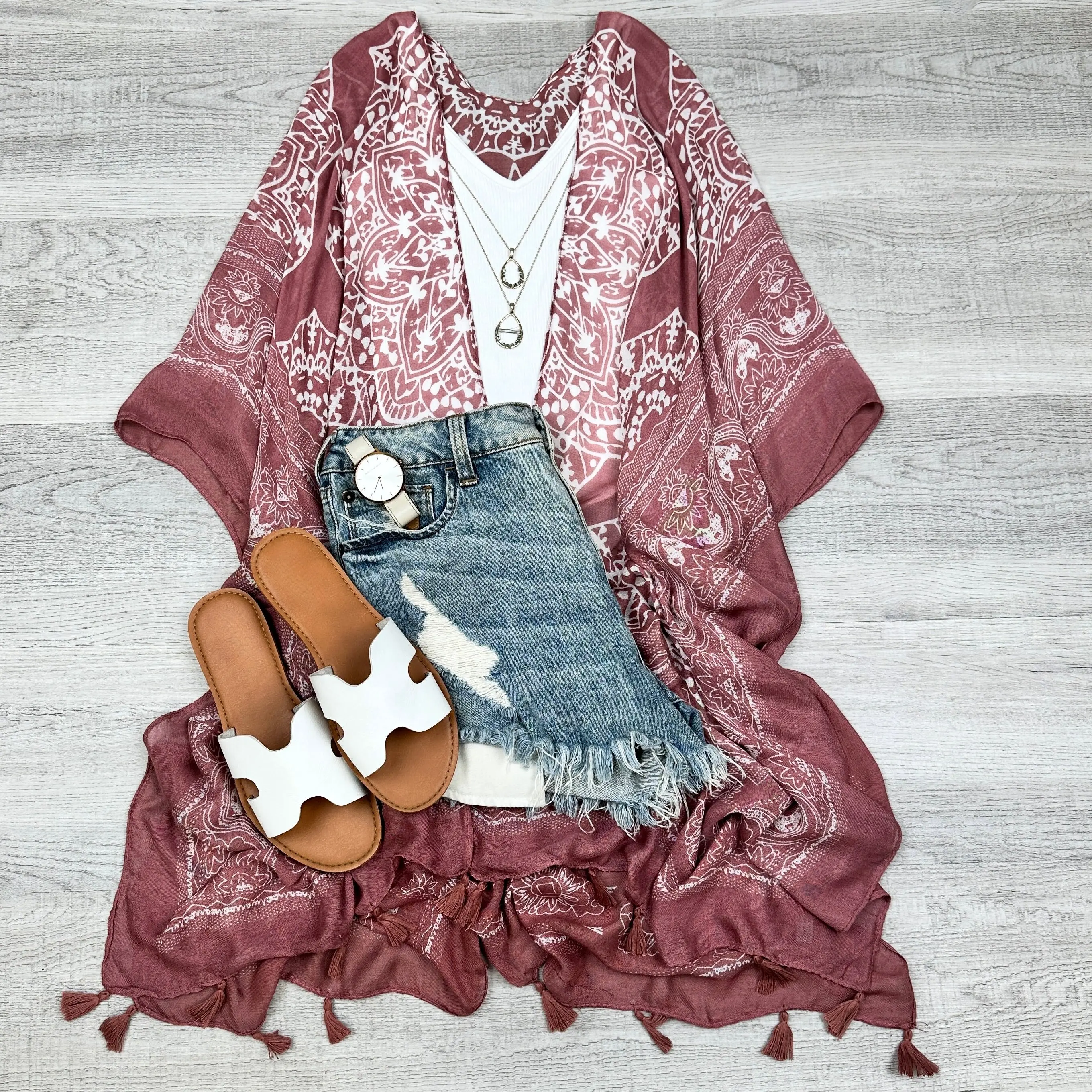 Mandala Tassel Kimono