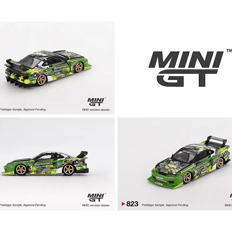 Mini GT 1:64 Nissan LB-Super Silhouette S15 SILVIA #555 V2 2024 – Green – Formula Drift Japan