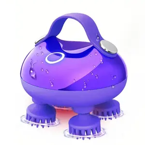 Mini Head Massage Tool, USB Rechargeable, Compact Design, Fashionable Octopus Hand Massager, Portable Multi-Function Head Massager, Home Pet Hair Massager, Relaxation Aid
