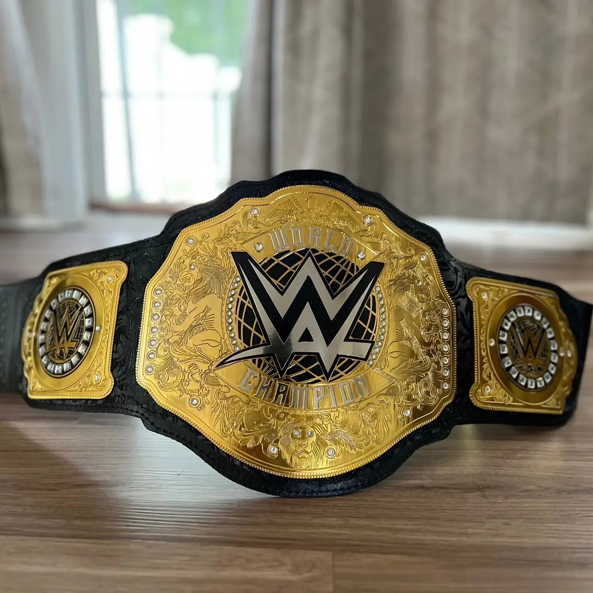 New Heavy Weight Wrestling Champions Belt 2MM brass original Leather