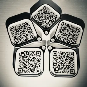 QR Keychain with QR Code and Key Ring - Perfect for Organizing Keys