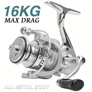 Billings Yl 1000~7000 Series 5.2:1 Gear Ratio35lb Max Drag Cnc Metal Spool Spinning Fishingreel for Freshwater Saltwater Fishing Tackle