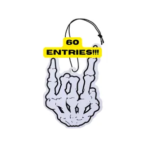 BadFlag Skeleton Hand Air Freshener VANILLA Scent